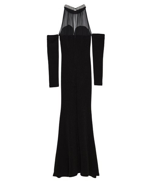 Leja（レジャ） ドレス 「LEJA LUXE」シアーネックビジューデザイン