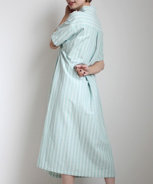 「Emma（SELECT LEVERY）」 「nod」半袖ワンピース MEDIUM イエロー レディース_画像7