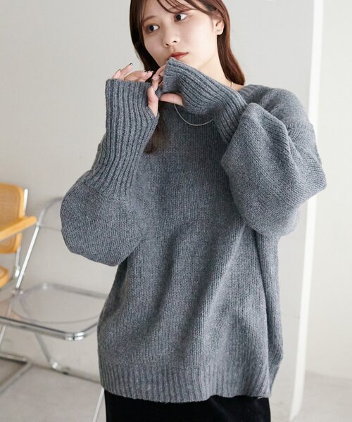 JUSGLITTY♡マントスリーブニット Discoat（ディスコート） ニット セーター 「WEB限定」マントスリーブ