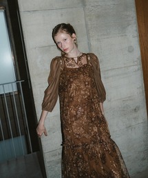 et.UNiVER オケージョンドレス M ブラウン et.UNiVER ドレス Detachable sleeve dress : ZOZOTOWN Yahoo!店