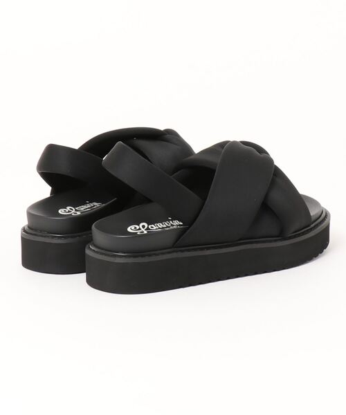 LANVIN en Bleu 「LANVIN Bleu」 フラットサンダル S ブラック