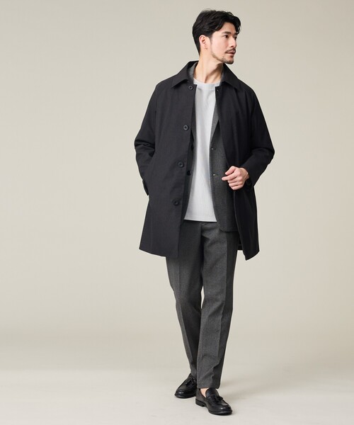 ABAHOUSE GRAY スラックス 「セットアップ対応」ヘリンボーン