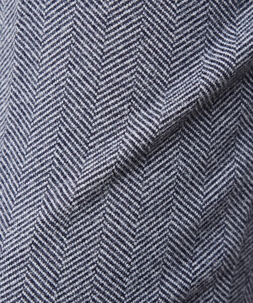 アバハウス（ABAHOUSE）/【セットアップ対応】ヘリンボーン ジャガード ニットスラックス ABAHOUSE GRAY スラックス 「セットアップ対応」ヘリンボーン