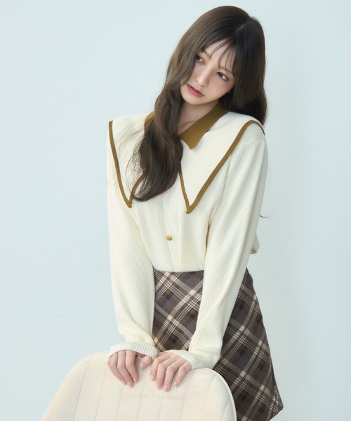 TITTY＆CO.（ティティーアンドコー） 長袖ニット FREE ネイビー