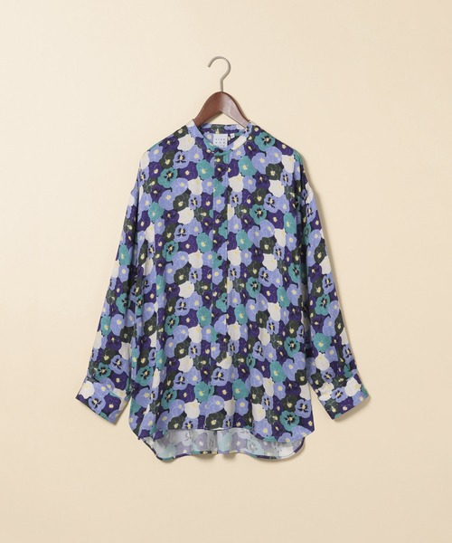 ケイタマルヤマ　長袖ブラウス KEITA MARUYAMA Rose Embroidery 長袖シャツ