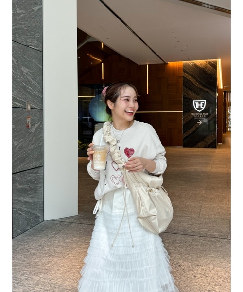 「jumelle」 長袖カットソー FREE アイボリー レディース_画像7