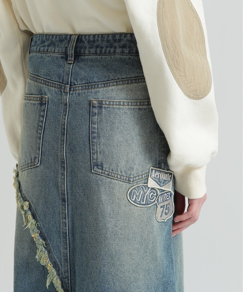 AVIREX（アヴィレックス） デニムスカート WAPPEN DENIM LONG SKIRT