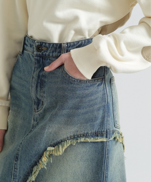 AVIREX（アヴィレックス） デニムスカート WAPPEN DENIM LONG SKIRT
