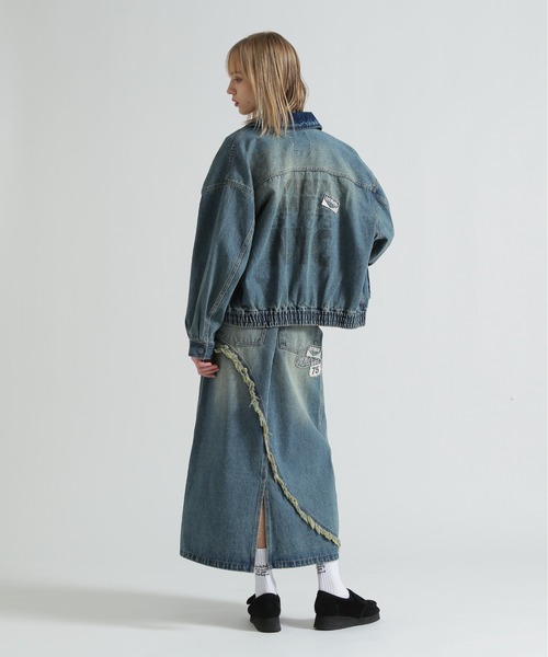 AVIREX（アヴィレックス） デニムスカート WAPPEN DENIM LONG SKIRT