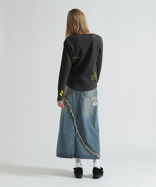 AVIREX（アヴィレックス） デニムスカート WAPPEN DENIM LONG SKIRT
