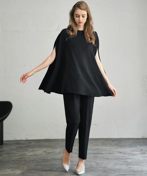 「Flolia」 セットアップ 2L ブラック レディース_画像8