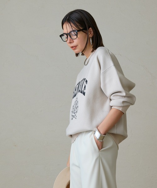 「LOUNGEDRESS」 長袖ニット FREE ベージュ レディース_画像2