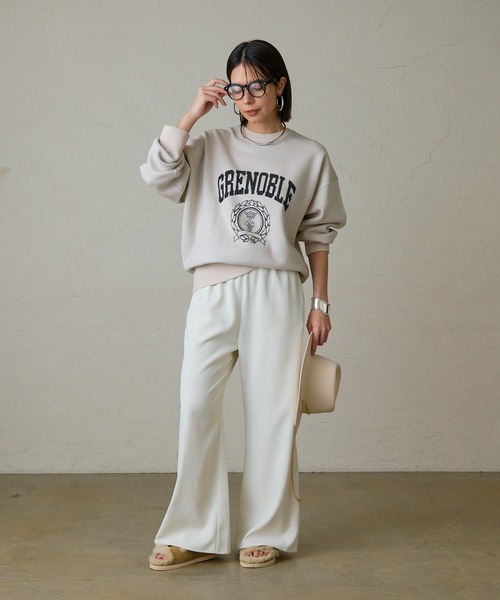 「LOUNGEDRESS」 長袖ニット FREE ベージュ レディース_画像7