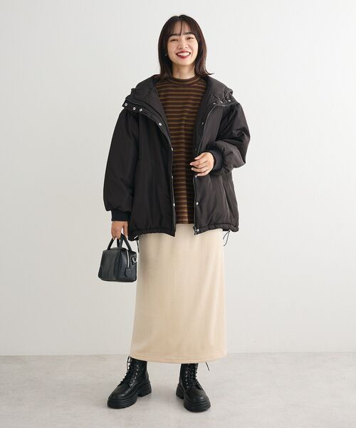 Green Parks（グリーンパークス） スカート ぽかぽか裏起毛ベロアI