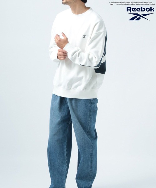 「Reebok」 スウェットカットソー MEDIUM ブラック メンズ_画像2
