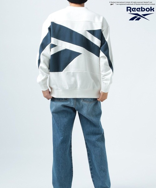 「Reebok」 スウェットカットソー MEDIUM ブラック メンズ_画像3