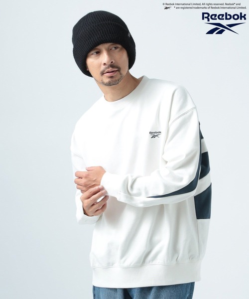 「Reebok」 スウェットカットソー MEDIUM ブラック メンズ_画像4