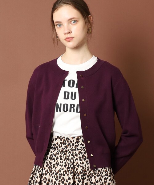 「DRESSTERIOR」 ニットカーディガン 36 ブラック レディース_画像2