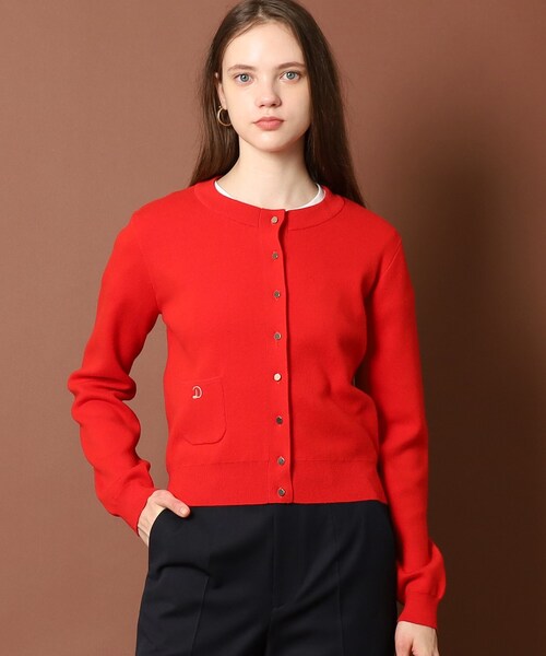 「DRESSTERIOR」 ニットカーディガン 36 ブラック レディース_画像3