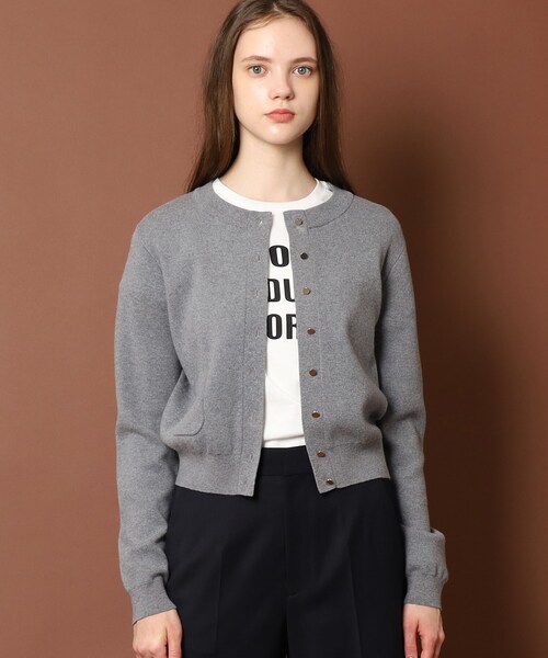 「DRESSTERIOR」 ニットカーディガン 36 ブラック レディース_画像4