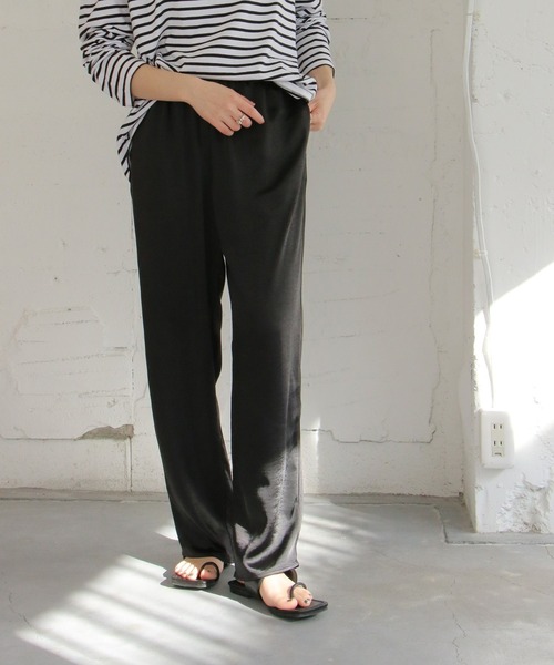 「notch.」 イージーパンツ M ライトグレー レディース_画像5