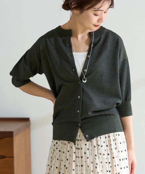 イエナ ニットカーディガン　新品 IENA（イエナ） ニットカーディガン FREE ブラウン レディース