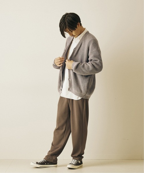 「417 EDIFICE」 カーディガン MEDIUM チャコールグレー メンズ_画像2