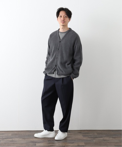 「417 EDIFICE」 カーディガン MEDIUM チャコールグレー メンズ_画像4