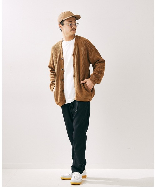 「417 EDIFICE」 カーディガン MEDIUM チャコールグレー メンズ_画像5