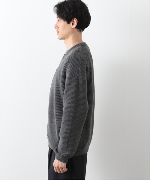 「417 EDIFICE」 カーディガン MEDIUM チャコールグレー メンズ_画像6