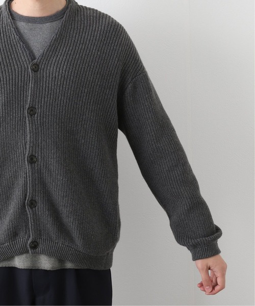 「417 EDIFICE」 カーディガン MEDIUM チャコールグレー メンズ_画像8