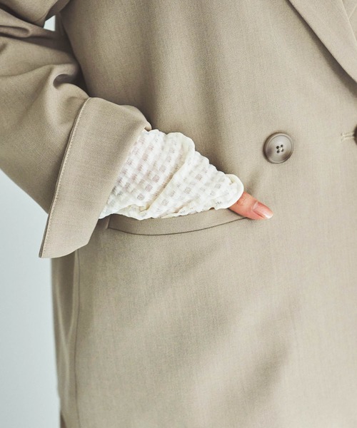 「mil」 テーラードジャケット S ダークグレー レディース_画像4