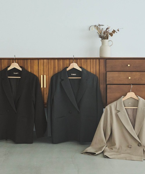 「mil」 テーラードジャケット S ダークグレー レディース_画像7