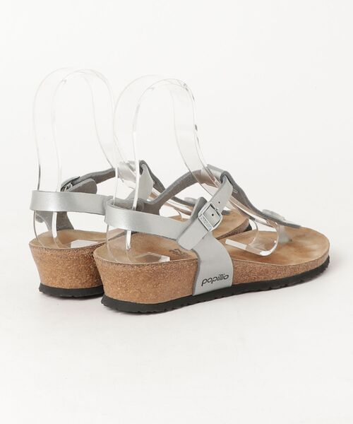 「BIRKENSTOCK」 ヒールサンダル 37 シルバー レディース_画像2