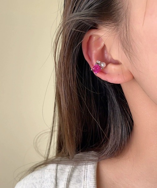 ARCHIVER イヤーカフ 「Rz」「456775」ビジュー＆パールイヤーカフ(RZ