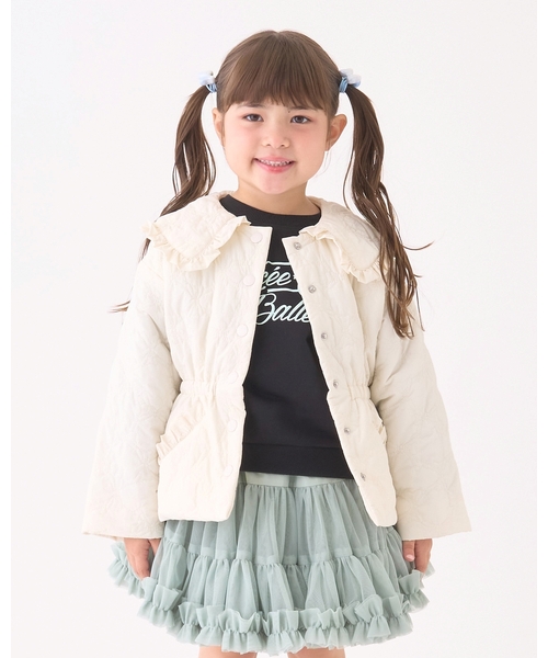 ブルゾン アウター 「Lycee mine バレエシリーズ」ミドル丈リボン
