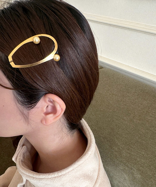 CLINQ (クリンク) ヘアクリップ【HILMA】ゴールド CLINQ（クリンク） ヘアクリップ HILMA GOLD : ラブリ - 通販 - Yahoo
