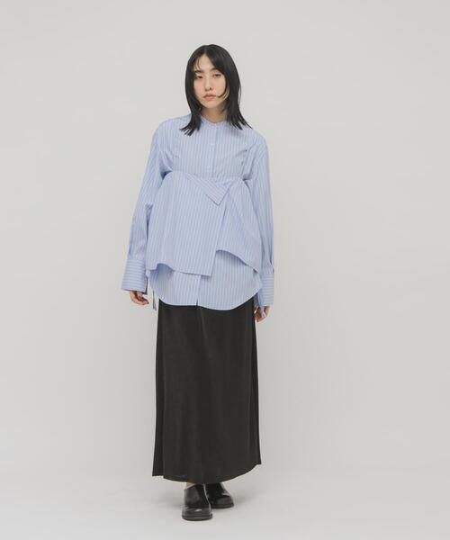 KBF（ケービーエフ） ブラウス シャツ スカートビスチェSETシャツ