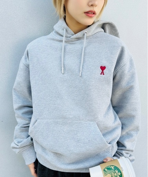 AMI PARIS ハートロゴパーカー AMI Alexandre Mattiussi パーカー AMI PARIS / AMI SMALL HEART LOGO