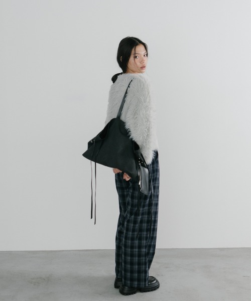 「duei」 イージーパンツ FREE ネイビー レディース_画像9