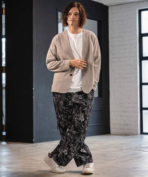 CAMBIO（カンビオ） パンツ mp14520- Floral Gobelin Wide Straight