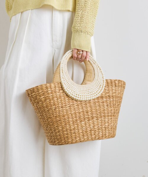 ラブティックボンボンパールハンドルバスケットL 復刻！】パールハンドルバスケットL | La boutique BonBon(ラブ