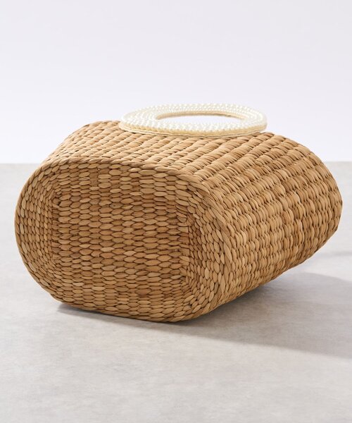 La boutique BonBon★パールハンドルバスケットカゴバッグ2WAY La boutique Bonbon（ラブティックボンボン） かごバッグ カゴバッグ