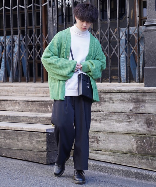 「ADAMASTE」 ニットカーディガン FREE グリーン メンズ_画像7