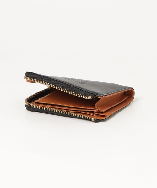 「CLEDRAN」 ワンポイント財布 - ブラック メンズ_画像4