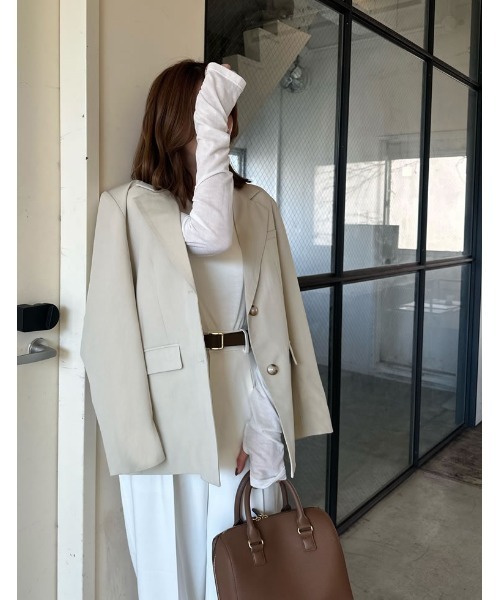 「Re:EDIT」 テーラードジャケット MEDIUM ブラック レディース_画像5