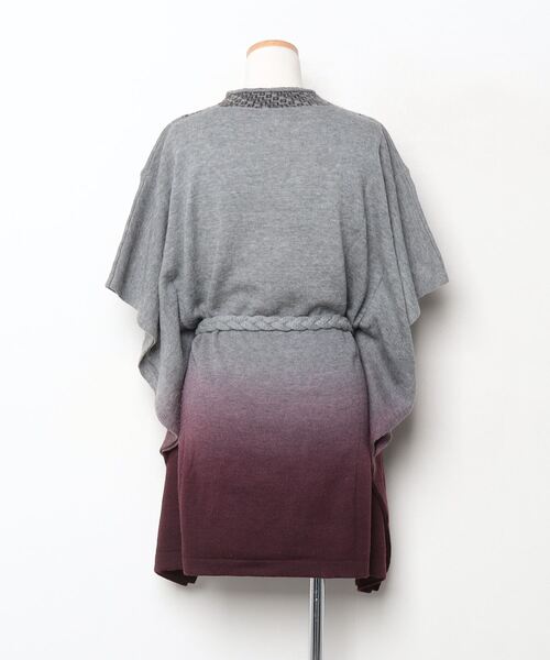 「ARCHI」 ニットワンピース SMALL グレー レディース_画像2