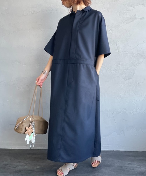 mizuiroind（ミズイロインド） ワンピース ペインターライクワンピース