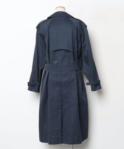 【極美品】アクアスキュータム　ネイビートレンチコート Aquascutum（アクアスキュータム） トレンチコート - ネイビー