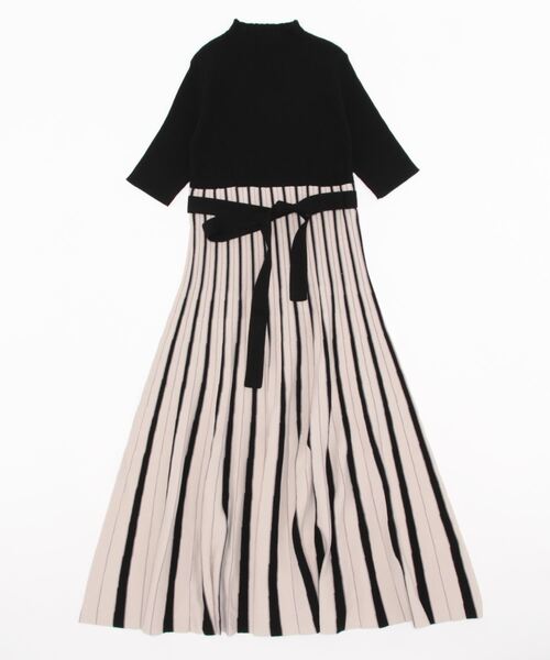 「MERCURYDUO」 ニットワンピース SMALL ベージュ レディース_画像4